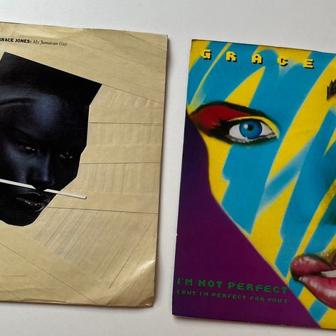 2x Grace Jones Vinyl Singler 7”