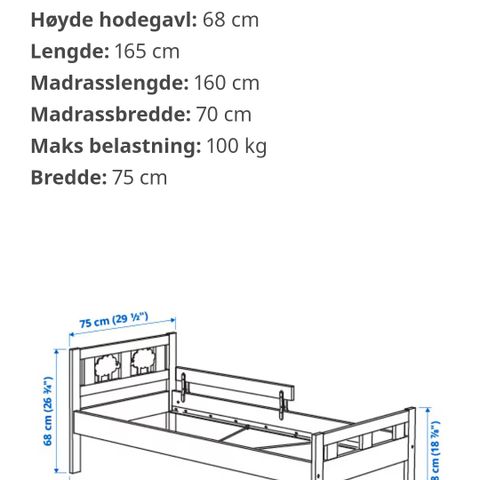 IKEA Kritter barneseng / hele eller deler