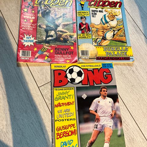 Diverse fotballblader (Tippen og Boing)