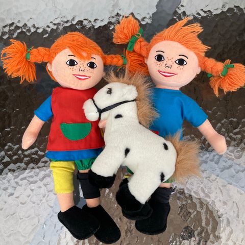 Pippi Langstrømpe og Gubben tøydokker / kosedyr