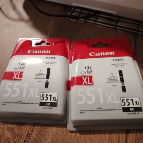 Canon blekkpatron CLI-551XL Sort