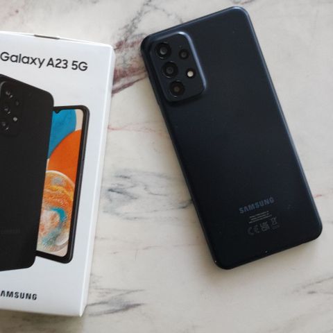 Samsung Galaxy A23 5G + Gratis Deksel (Pris kan diskuteres)