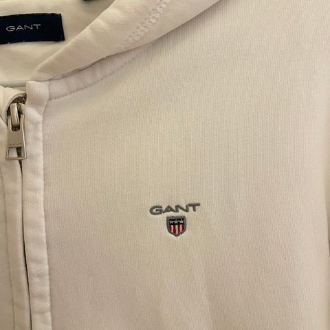 Gant | Full zip | Hvit | 158-164 | Hettejakke | Genser