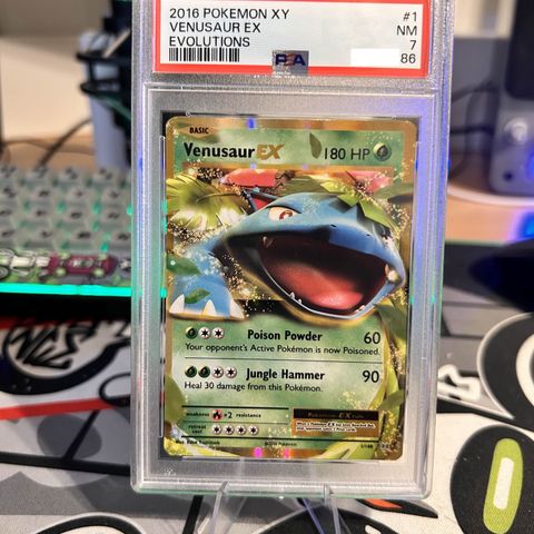 Venusaur EX #1 Pokemon Evolutions PSA 7