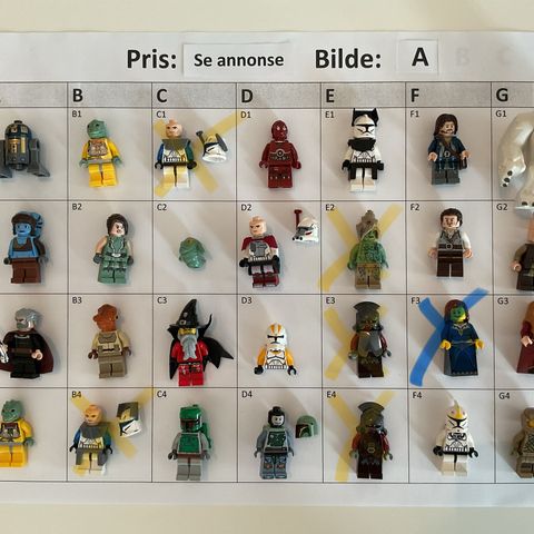 LEGO - figurer - Sjeldne figurer!