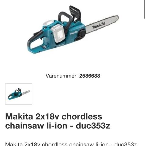 Makita motorsag