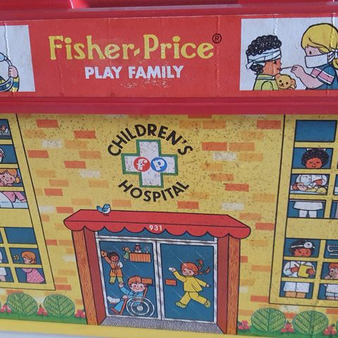 Fisher Price sykehus, retro