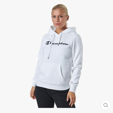 Hvit hoodie fra Champion