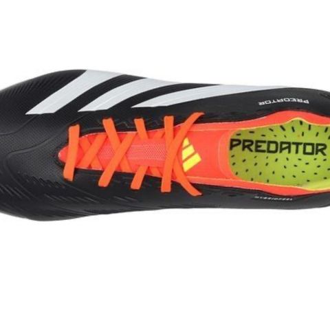 adidas Predator League 2G/3G AG Solar Energy - Sort/Hvit/Rød str 40