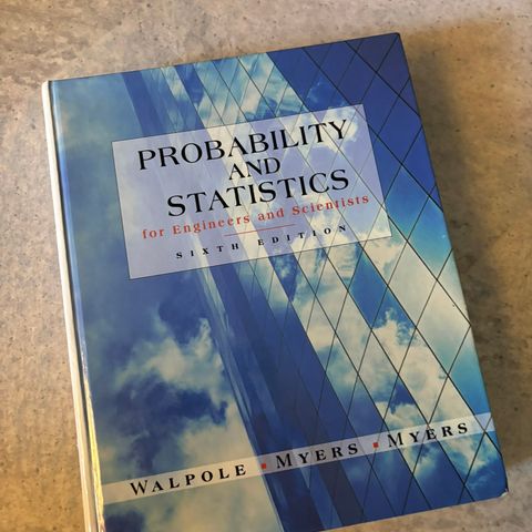 Probability and Statistics for Engineers and Scientists, 6. Edition