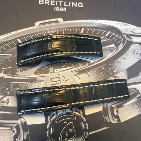 Breitling 732p croco reim 22-20 til foldespenne