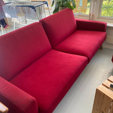 Rød sofa fra Bohus