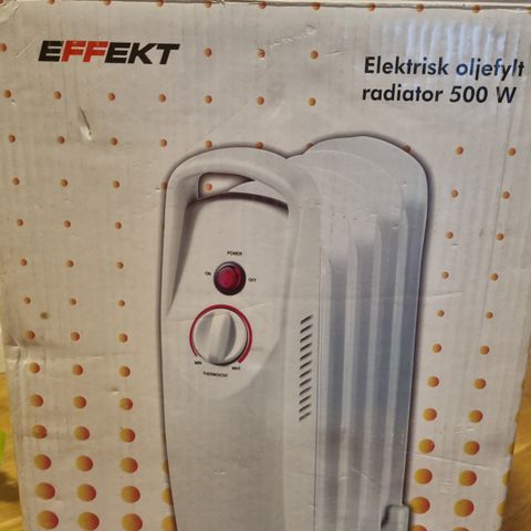 Elektrisk oljefylt radiator 500W