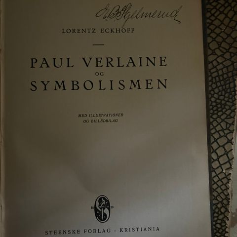 Paul Verlaine og symbolismen - Lorentz Eckhoff