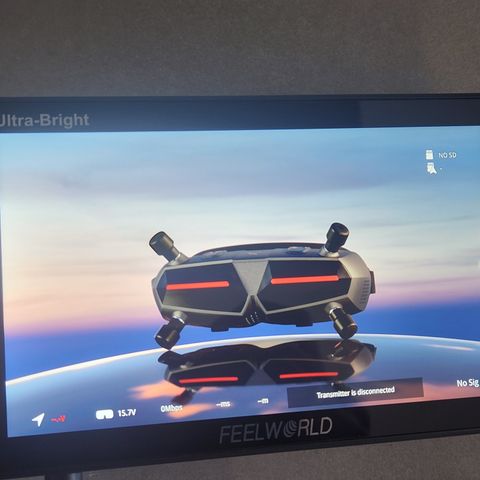 Feelworld LUT5 - 5,5" HD Monitor brukt til Digital FPV drone flyging