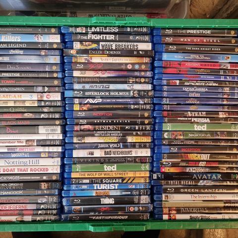 Blu-Ray samling 10,- per film