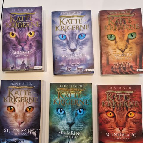 Kattekrigerne serie 1 bok 1-6. Erin Hunter.