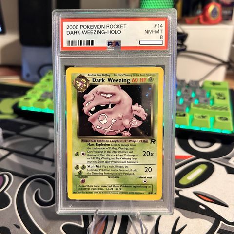 Dark Weezing #14 Pokemon Team Rocket PSA 8