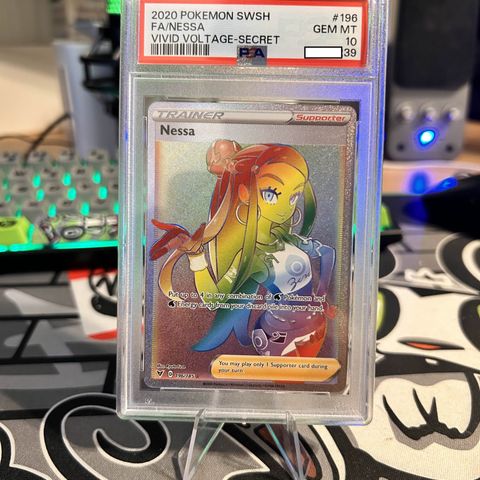 Nessa #196 Pokemon Vivid Voltage PSA 10