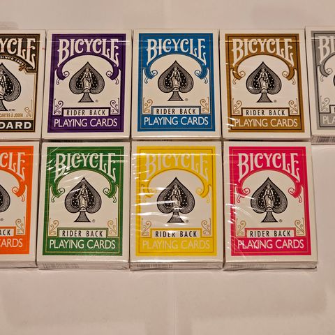 9 Bicycle kortstokker