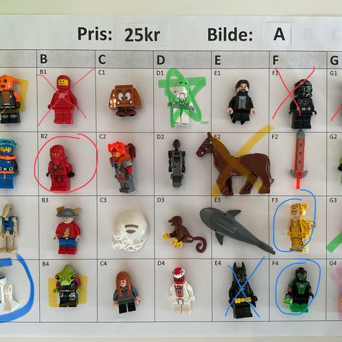 LEGO - figurer - 25kr - (5 for 100kr)