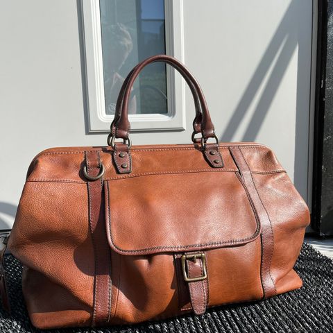 Fossil Estate Framed Weekendbag Cognac