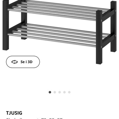 IKEA TJUSIG skohylle/skostativ