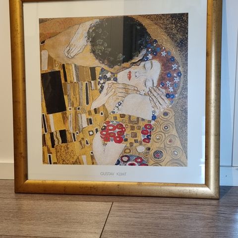 Gustav Klimt - utsnitt av  Kysset