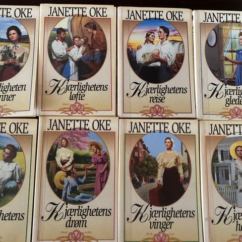 Kjærlighetens serie 1-8 (komplett) av Janette Oke