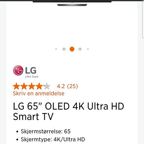 Oled lg tv 65