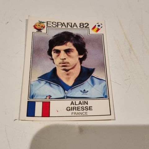 Panini sticker VM i Spania 1982, Alan Giresse, ubrukt