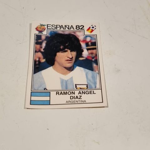 Panini sticker VM i Spania 1982, Ramon Angel Diaz, ubrukt