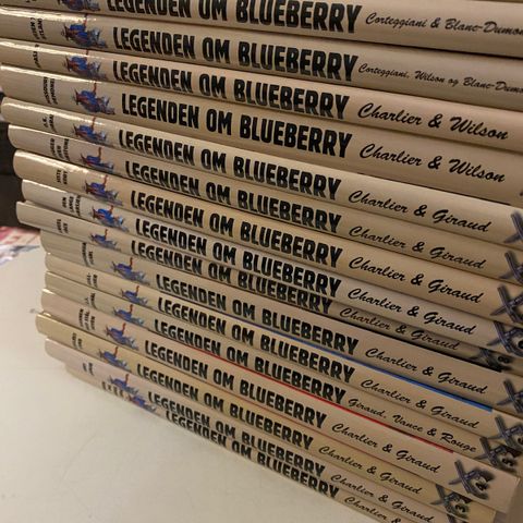 Legenden om Blueberry Komplett 1-17 HARDCOVER BOKSERIE Norsk