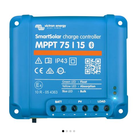 Victron SmartSolar MPPT 75/15 solcelleregulator, 12 V / 24 V