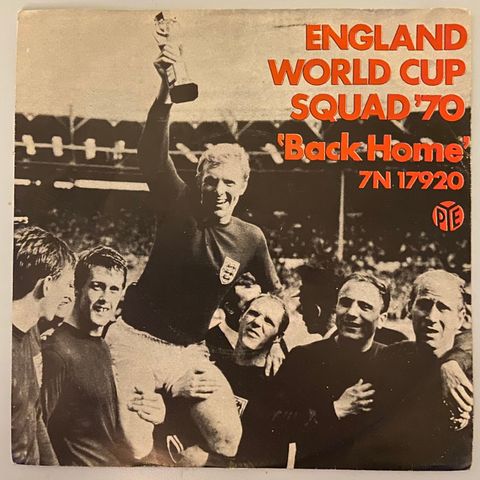 Vinyl singler fotball relaterte - Åsane - England World cup squad ‘70