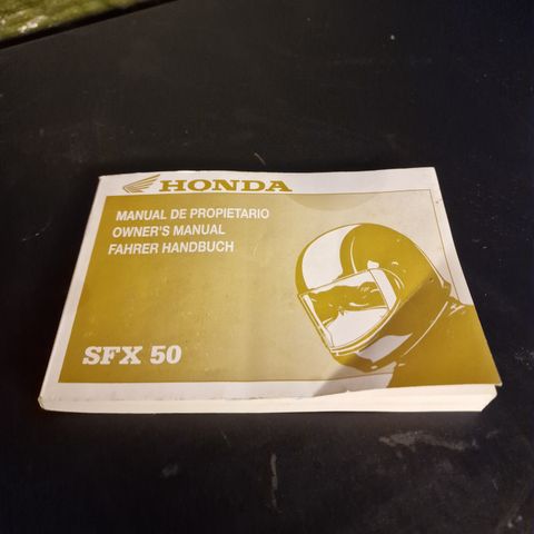 Original Honda SFX manual