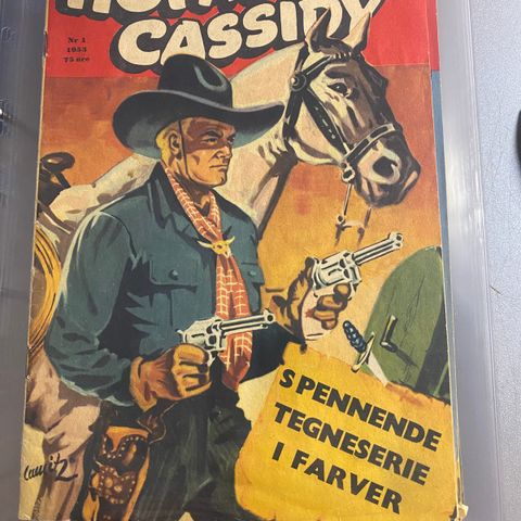 Hopalong Cassidy 1953 Komplett samling 1-18 - pene blad!