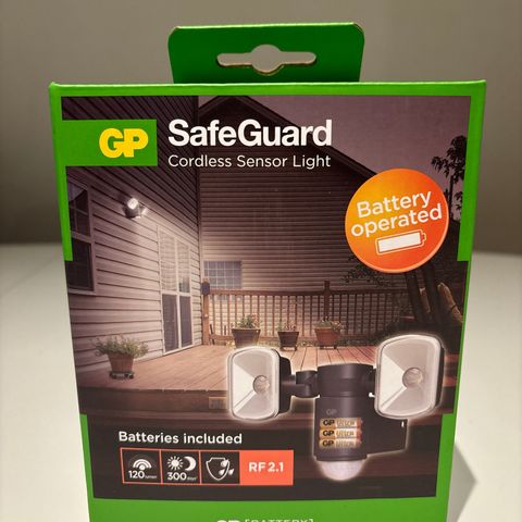 GP SafeGuard cordless sensor light RF 2.1