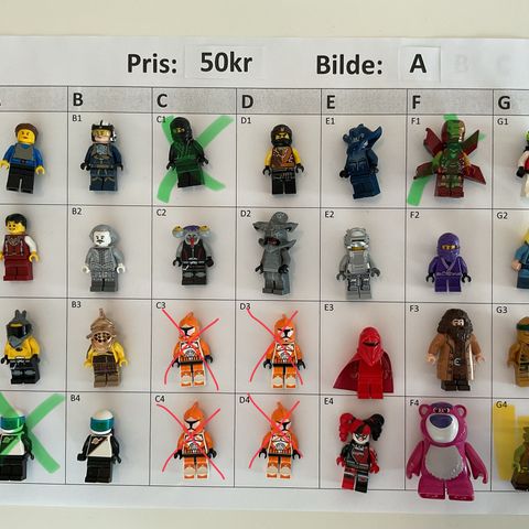 LEGO - figurer - 50kr - (5 for 200kr)