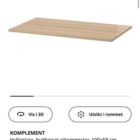 Hylleplater og henger KOMPLEMENT PAX IKEA