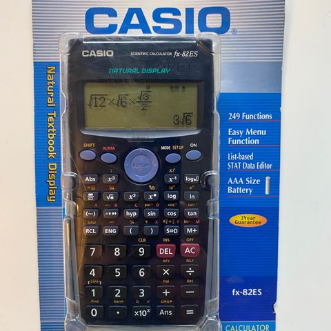 Casio fx-82 ES Kalkulator (Ny)