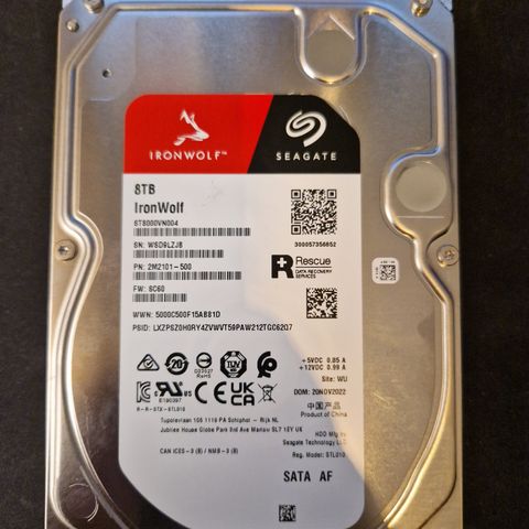 Seagate IronWolf NAS 8TB Harddisk