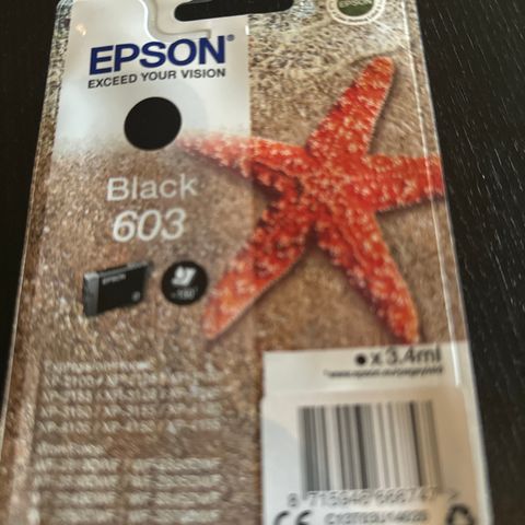 Epson blekkpatron, svart 603