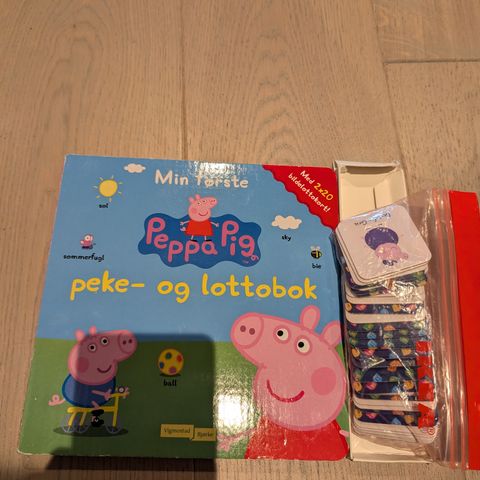 Peppa gris peke og lottobok