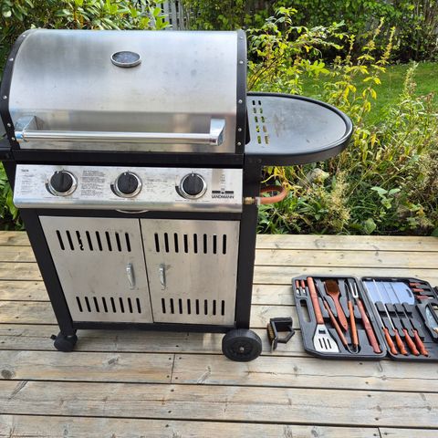 Landmann Gassgrill m 3 brennere selges