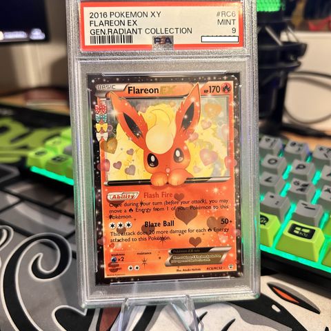 Flareon EX #RC6 Pokemon Generations / PSA 9