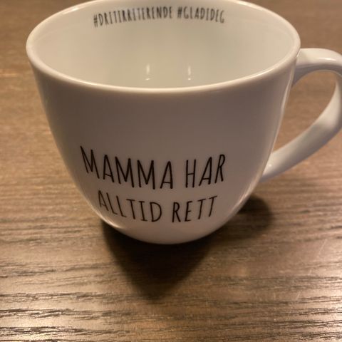 Krus mamma har alltid rett PP kr60