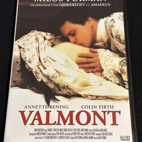 Valmont (DVD) Milos Forman, 1989 / Norsk Tekst