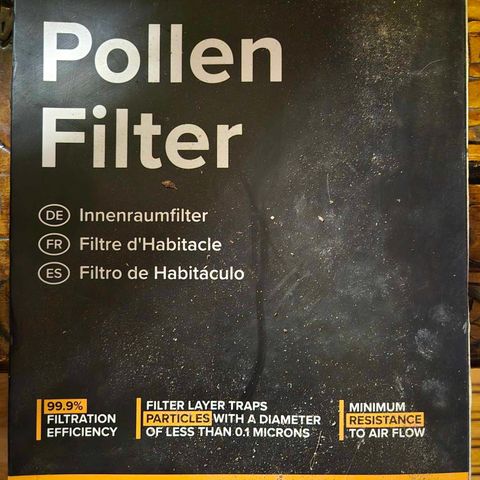 Pollen filter til vw beetle