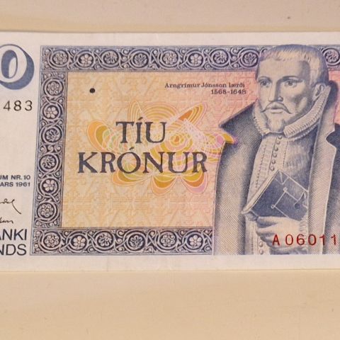 10 kronur Island 1961 (1981-86)